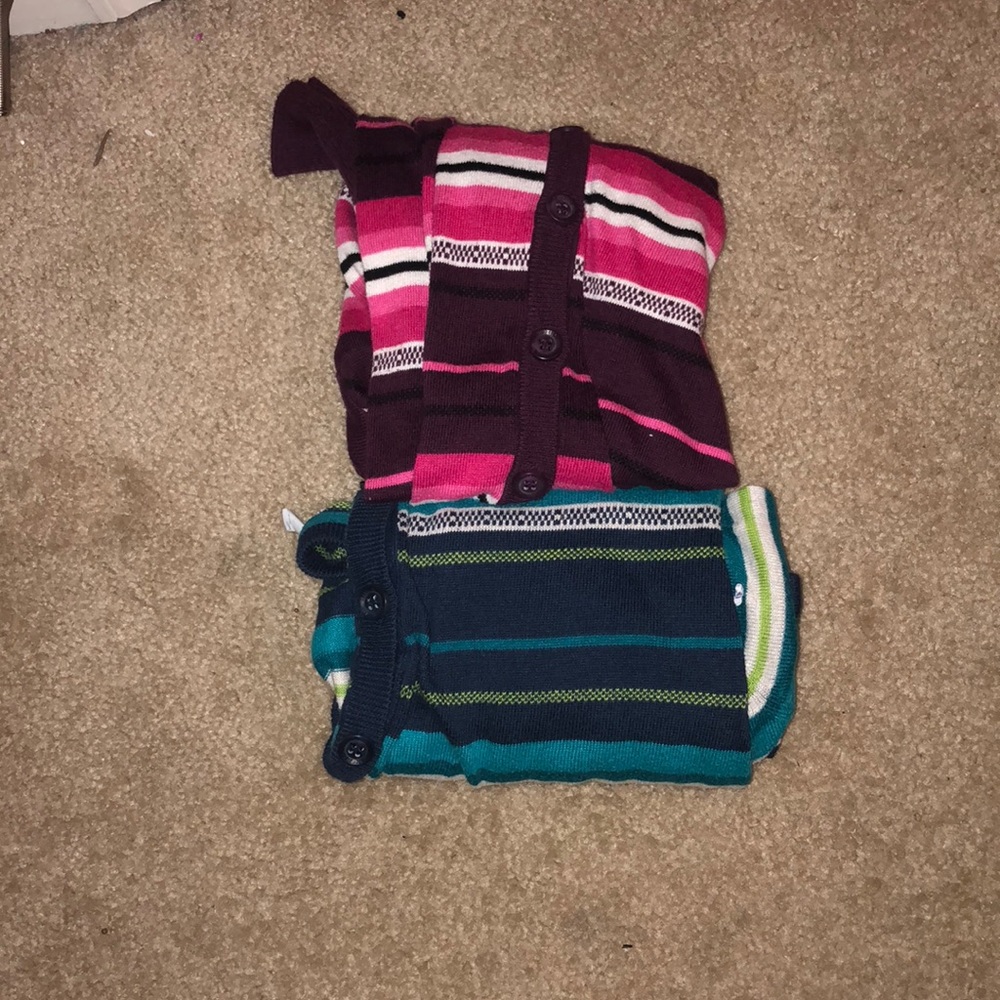 Pink and blue cardigan from Aeropostale